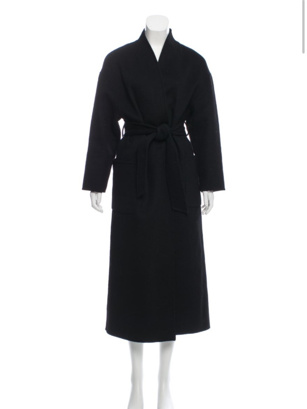 BA&SH long wool belted coat size 1